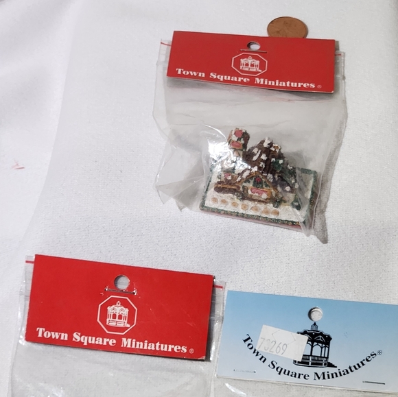 Vtg Sealed Town Square Miniatures Miniature Dollhouse Gingerbread House #G3269 - Picture 8 of 13